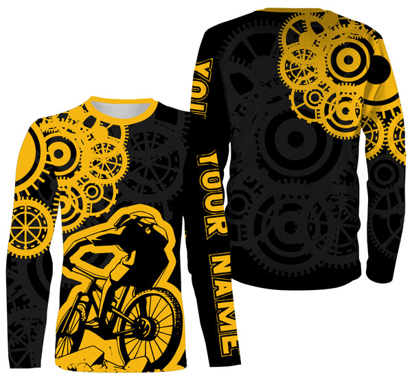 Cycling Jersey, Mountain Biking Jersey, Custom All Over Print Shirt, Downhill Off-road, Riding Racing| JTS457