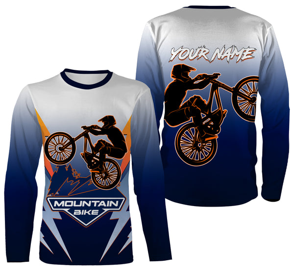 Personalized Mountain Biking Jersey - MTB Jersey Biking Shirt Cycling Shirt Mountain Biking Shirt - JTS413