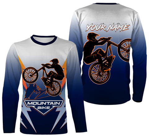 Personalized Mountain Biking Jersey - MTB Jersey Biking Shirt Cycling Shirt Mountain Biking Shirt - JTS413