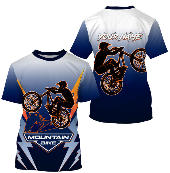 Personalized Mountain Biking Jersey - MTB Jersey Biking Shirt Cycling Shirt Mountain Biking Shirt - JTS413
