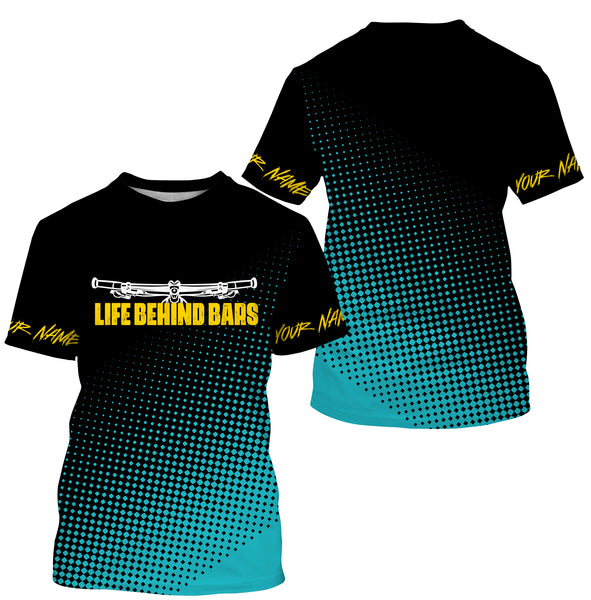 Mountain Biking Personalized Jersey| Life Behind Bars All Over Print Shirt, MTB Shirt, Bike Rider| JTS431