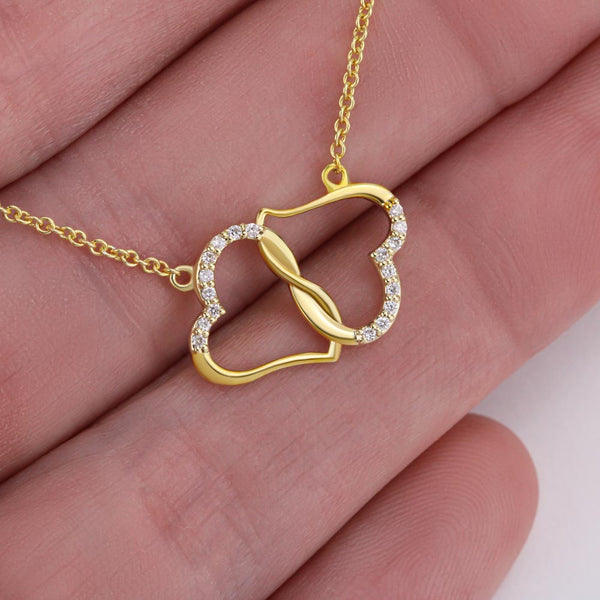 Personalized To my gorgeous Wife  Soild Gold and Real Diamonds Necklace, Jewelry Christmas gifts for her - IPHW1885