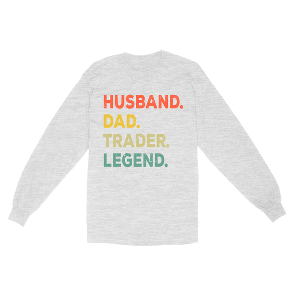 Husband Dad Trader Legend | Funny Stock Trader Shirt Gifts | Day Trading Crypto Bitcoin Shirts NS72 Myfihu