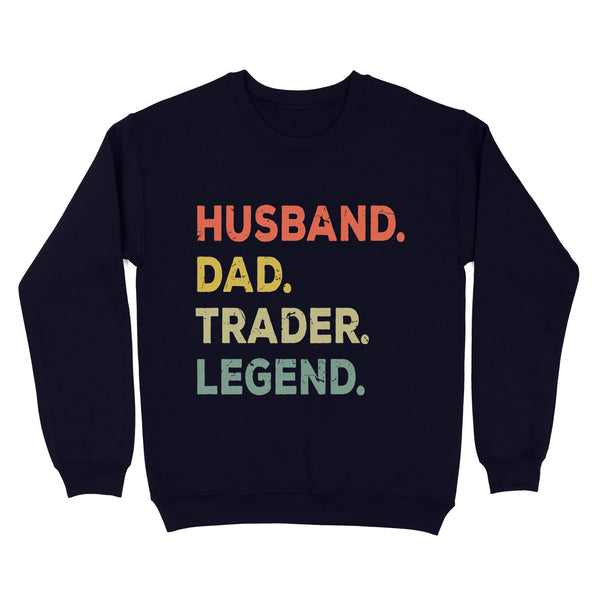 Husband Dad Trader Legend | Funny Stock Trader Shirt Gifts | Day Trading Crypto Bitcoin Shirts NS72 Myfihu