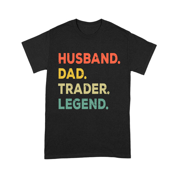 Husband Dad Trader Legend | Funny Stock Trader Shirt Gifts | Day Trading Crypto Bitcoin Shirts NS72 Myfihu