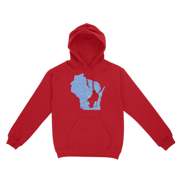 Wisconsin Ice Fishing Shirts, Winter Fishing Wisconsin State Love Fishing Hoodie - FSD2920 D06